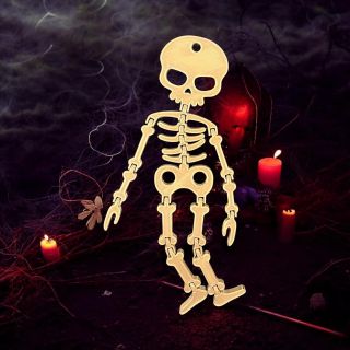 Pohyblivý kostlivec 🦴 Lze zakoupit na našem e-shopu (odkaz v biu) #drda3dprint #3dprint #halloween #autumn #decoration...